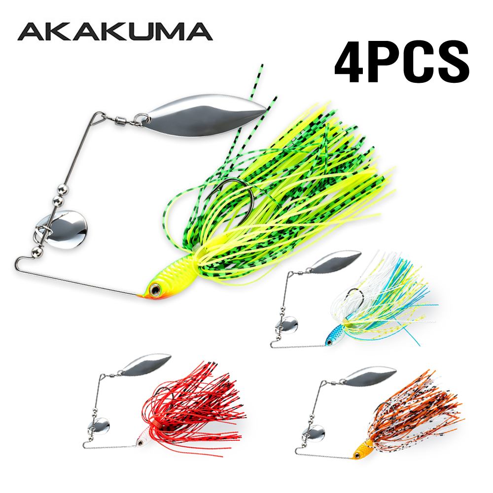 4pcs 18g Spinnerbait Fishing L - Fishing Lure Blade Bait recension och pris