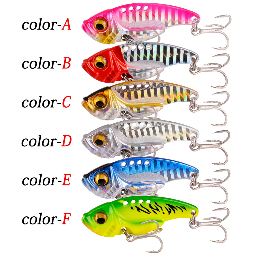 6pc/lot  7/10/15/20G Hard Meta - Fishing Lure Blade Bait recension och pris