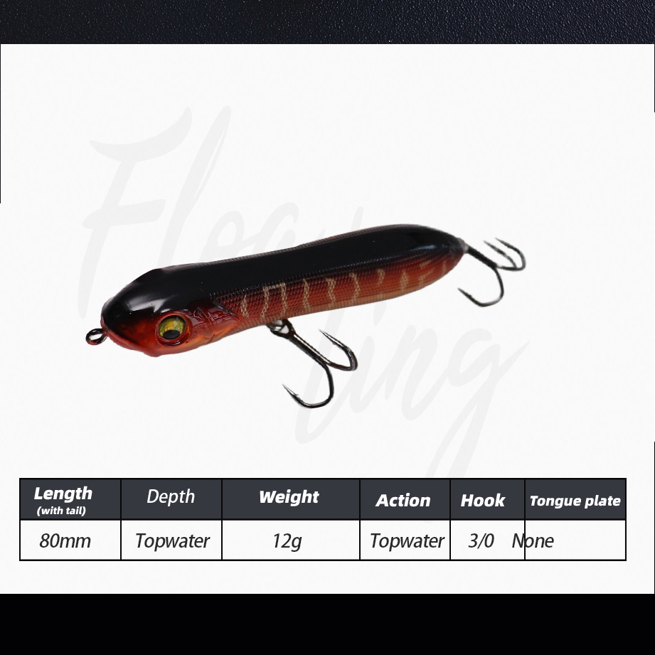 Shuangsheng 80mm Topwater Clas - Fishing Lure Topwater recension och pris