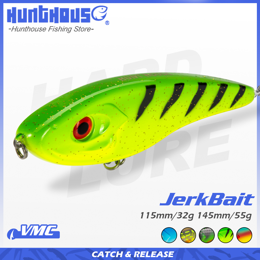 Hunthouse Jerkbait Musky Buste - Fishing Lure Swimbait recension och pris