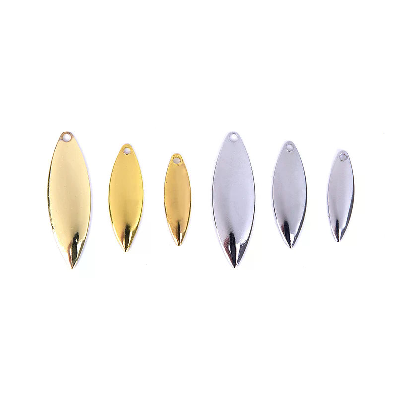 50pcs Willow Spinner Blades Sm - Fishing Lure Blade Bait recension och pris