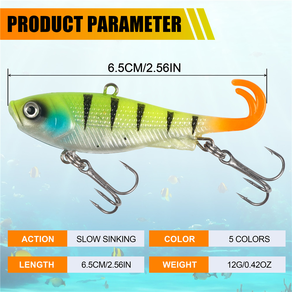 5Pcs Pre-Rigged Jig Head Wobbl - Fishing Lure Spinnerbait recension och pris